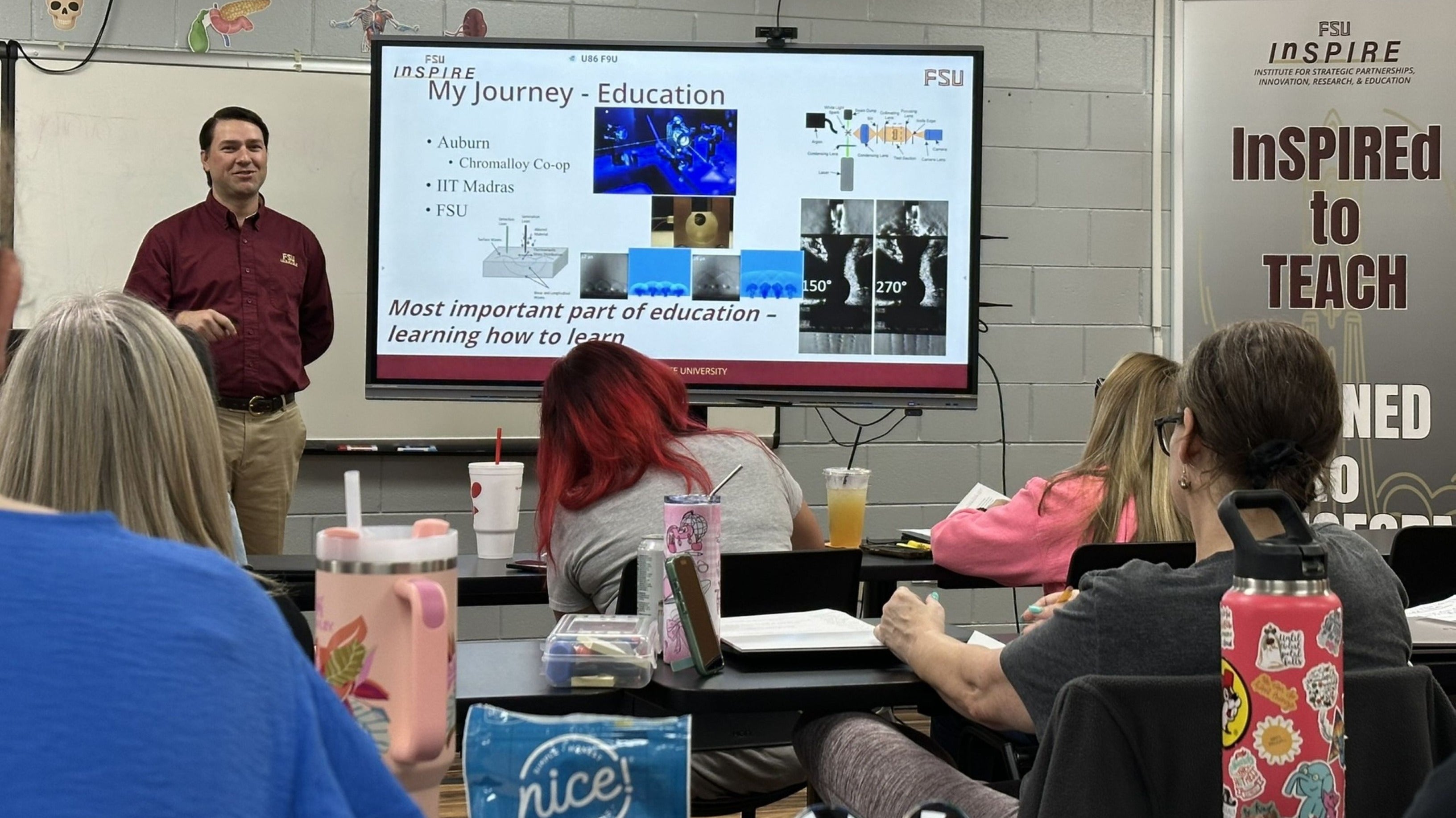 Chase Teaching at Rising Leaders School